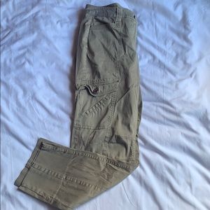 Women’s beige multi pocket pants